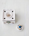 Antique Ceramic Inkwell