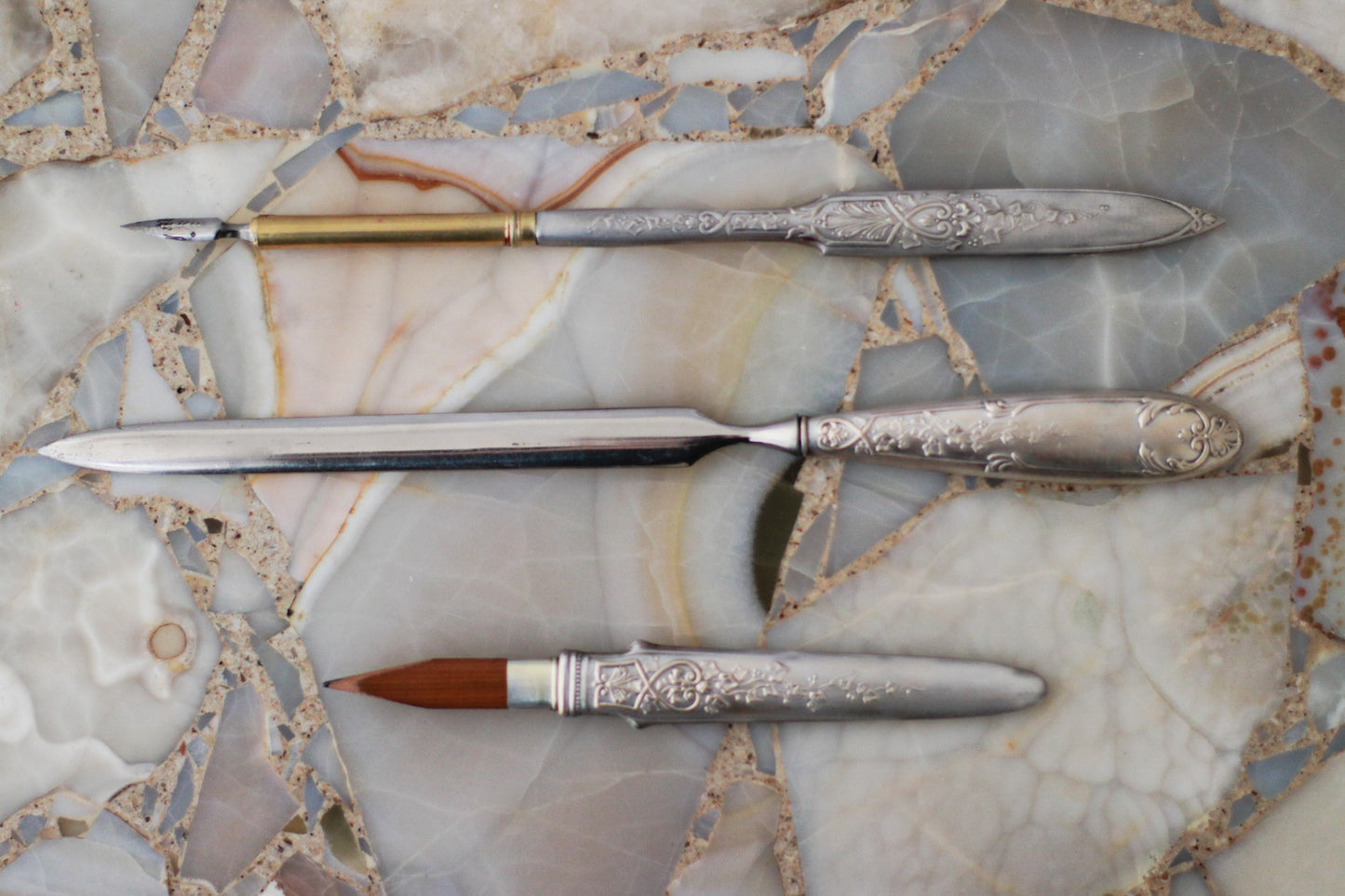 Early 1900's Silver Writing Set - Miss Parfaite