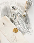 Silver Art Deco Wax Seal - Miss Parfaite 