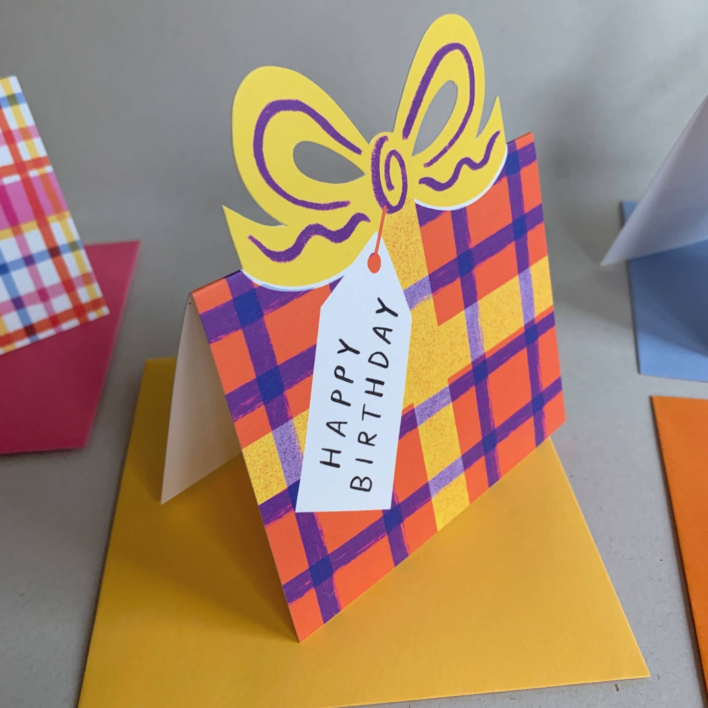 Birthday Bow Shaped Greeting Card - Miss Parfaite