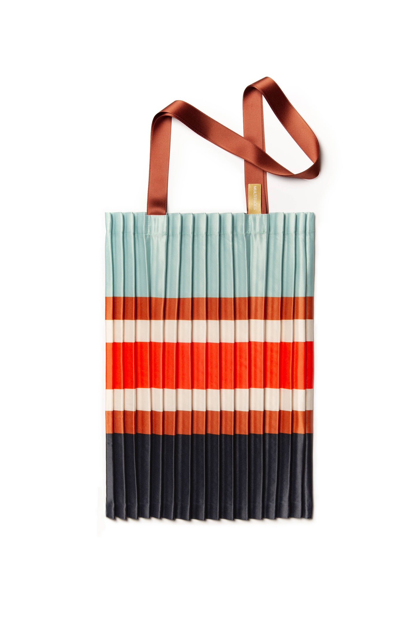 SAC FOURRE-TOUT PLISSÉ EN SATIN SORRENTO DUST