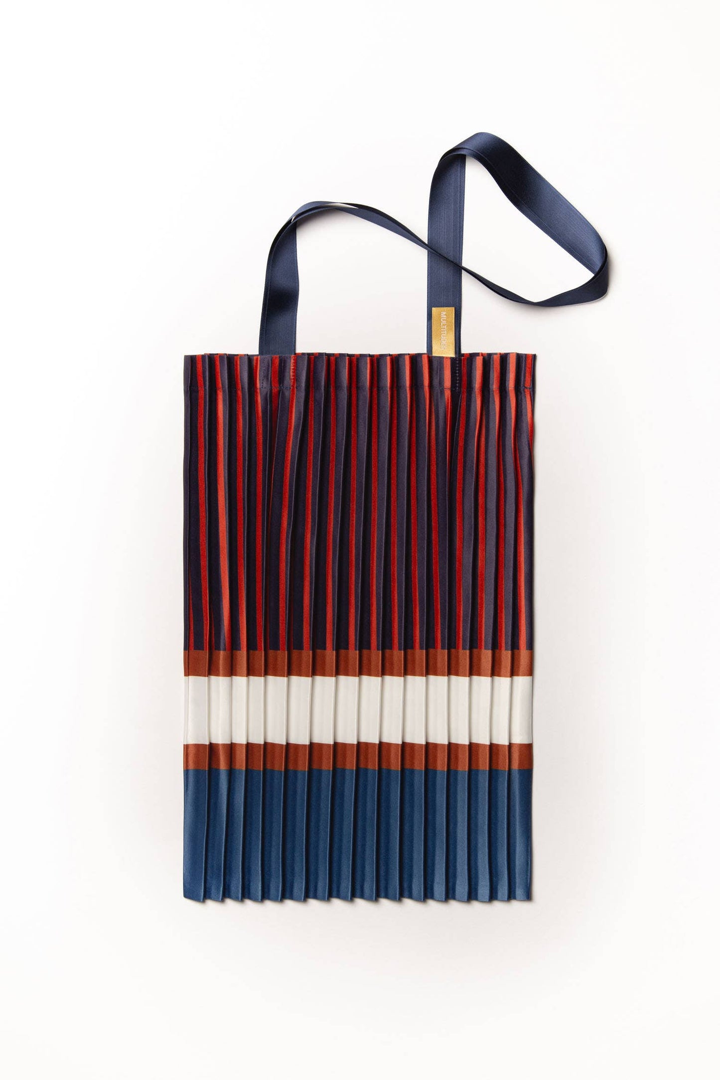 SAC CABAS PLISSÉ EN SATIN CHIAVARI