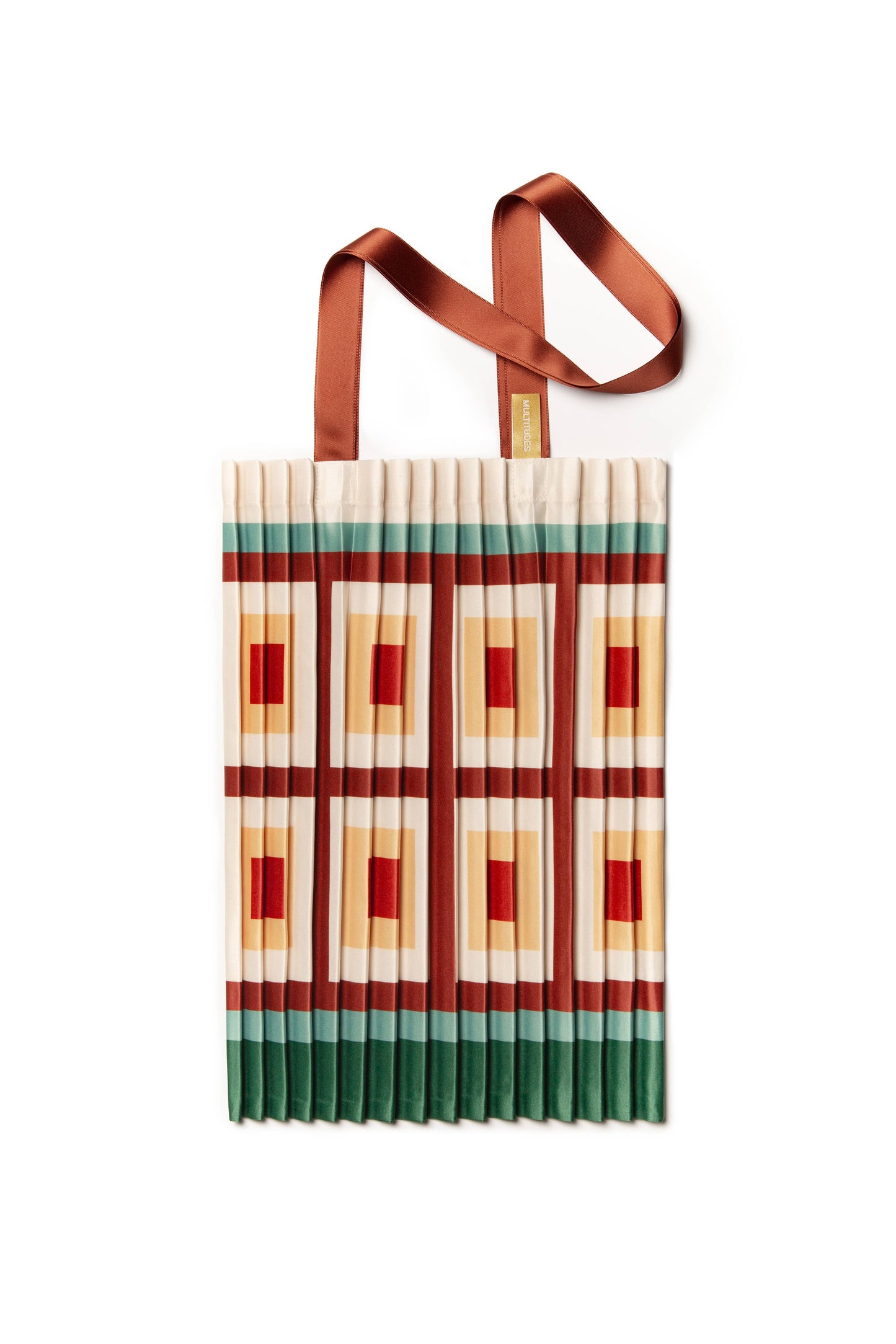 SAC FOURRE-TOUT PLISSÉ EN SATIN VICO