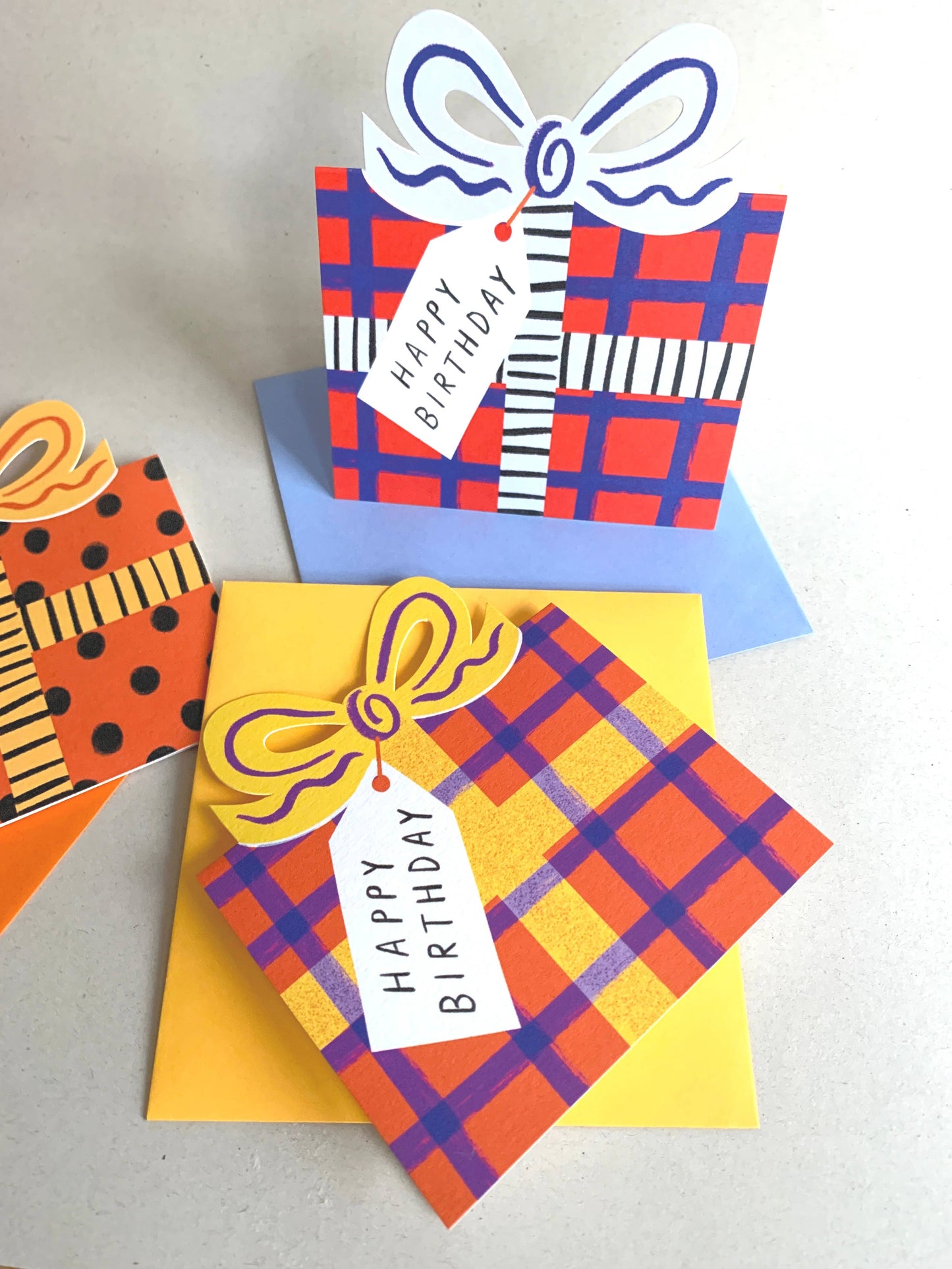 Birthday Bow Shaped Greeting Card