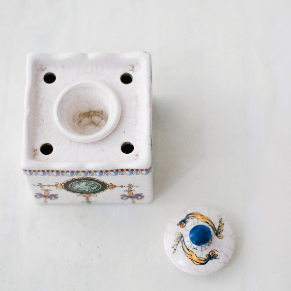 Antique Ceramic Inkwell - Miss Parfaite 