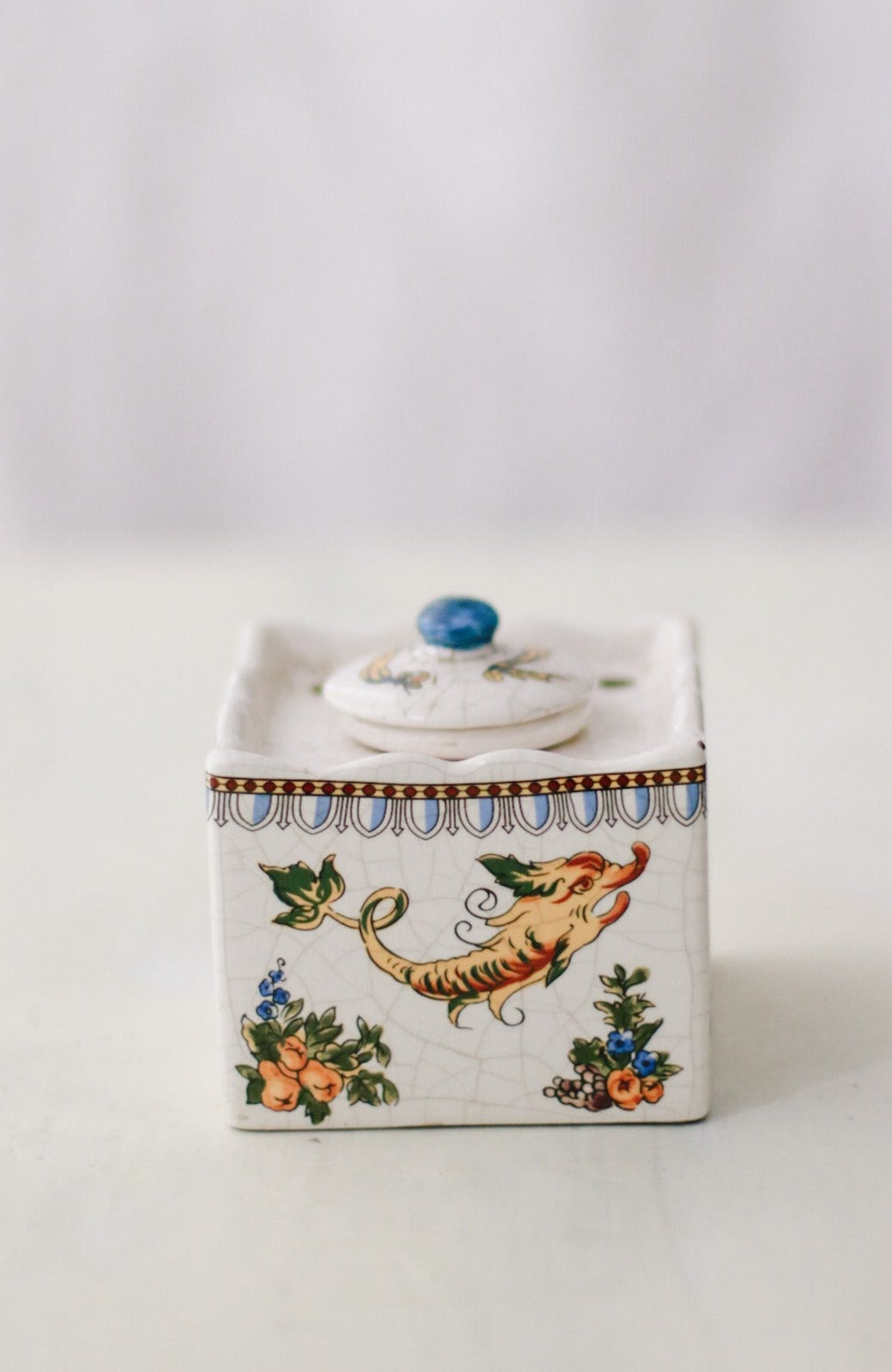 Antique Ceramic Inkwell