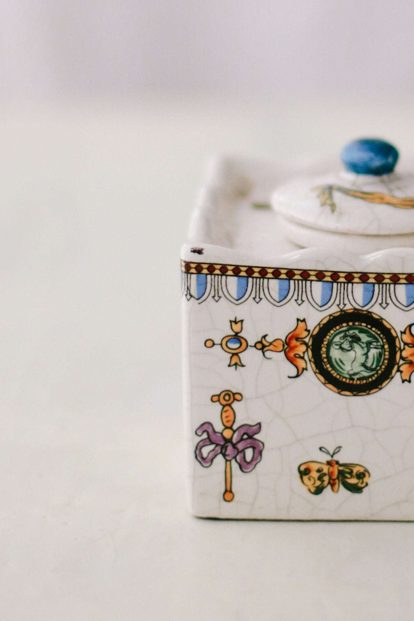 Antique Ceramic Inkwell