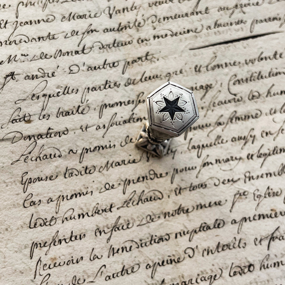 Rare Exquisite Silver Wax Seal - Miss Parfaite 