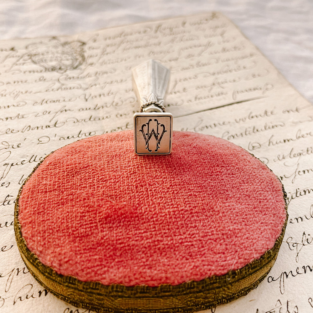 Rare Exquisite Silver Wax Seal - Miss Parfaite 
