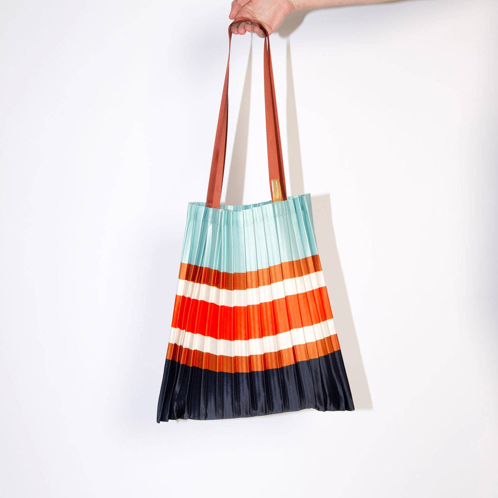 SAC FOURRE-TOUT PLISSÉ EN SATIN SORRENTO DUST