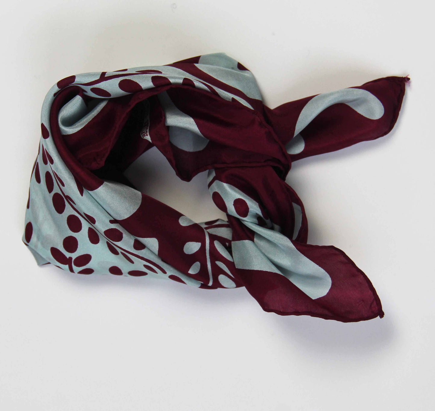 Peace and Love Bordeaux Mini Scarf - Miss Parfaite 