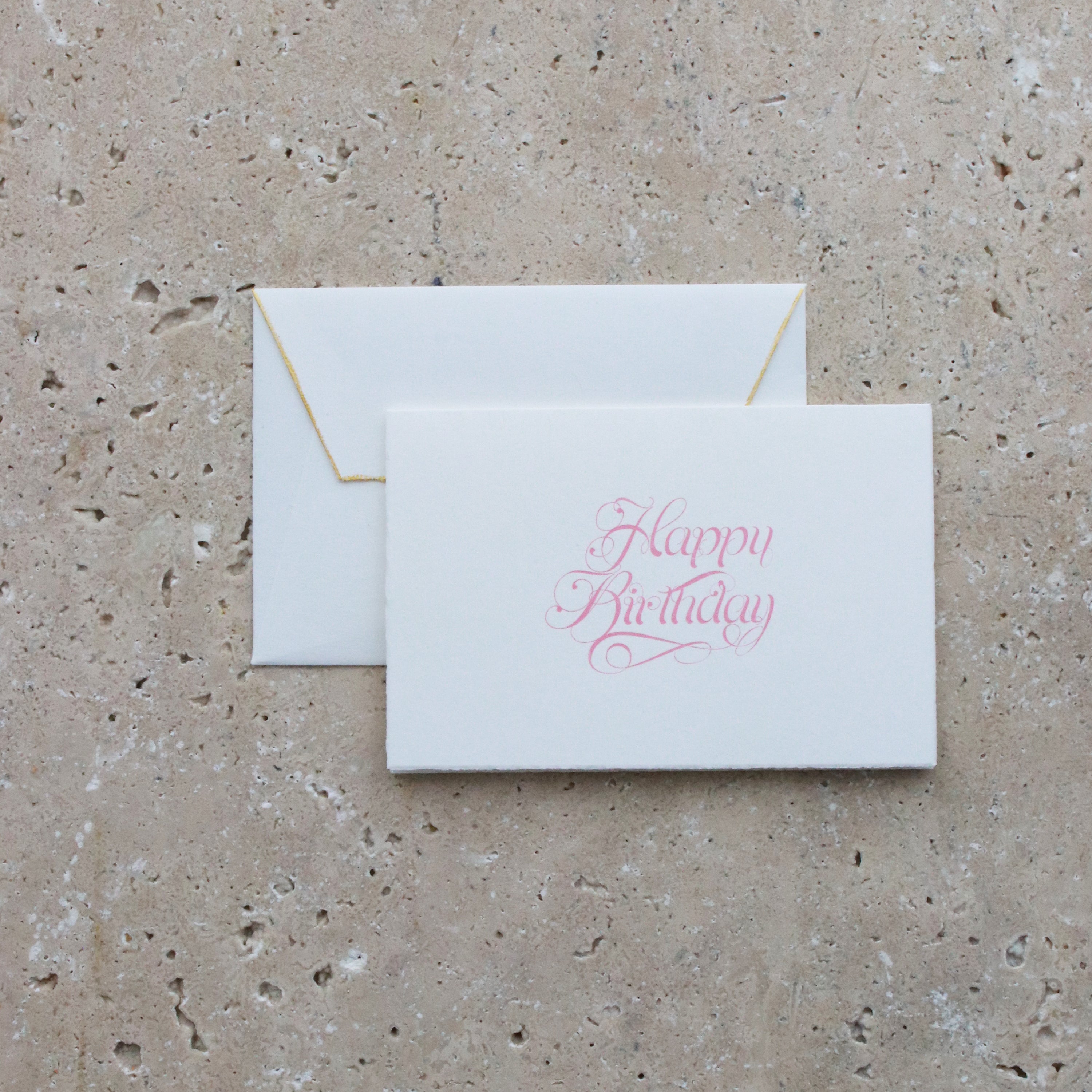 Pink Happy Birthday Card - Miss Parfaite 