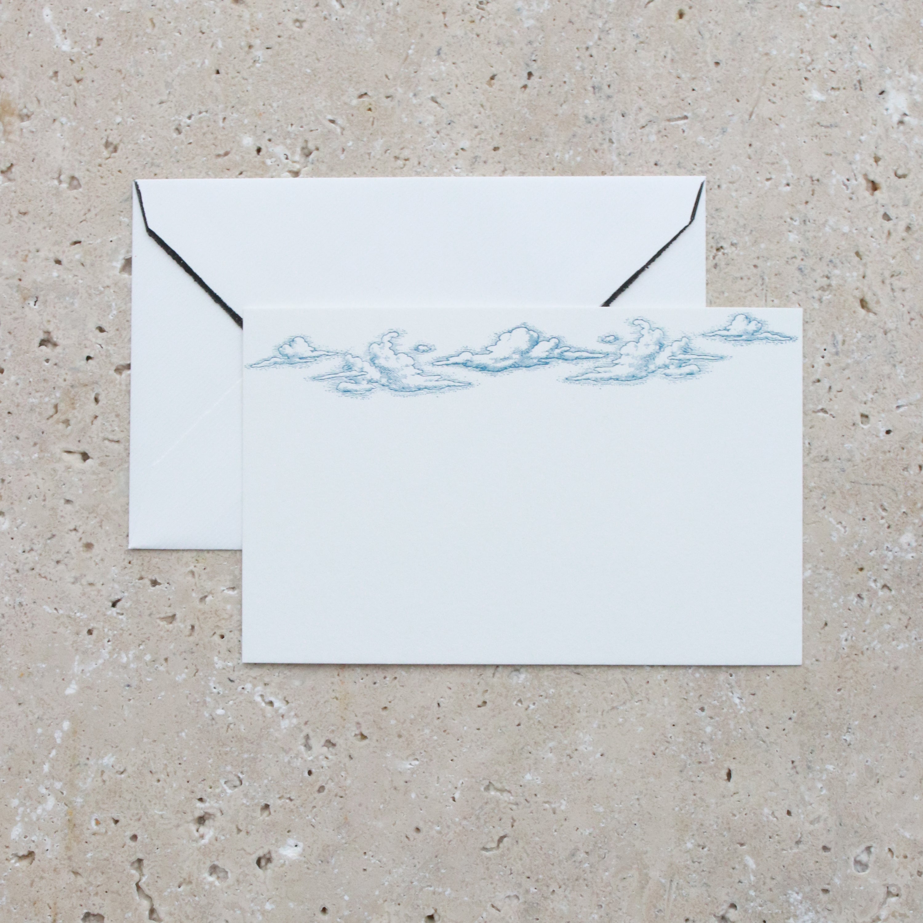 Clouds Letterpress Writing Cards - Miss Parfaite 