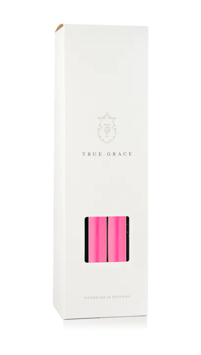 True Grace - FLUO PINK DINING CANDLE - BOUGIE - Miss Parfaite | Luxury Stationery