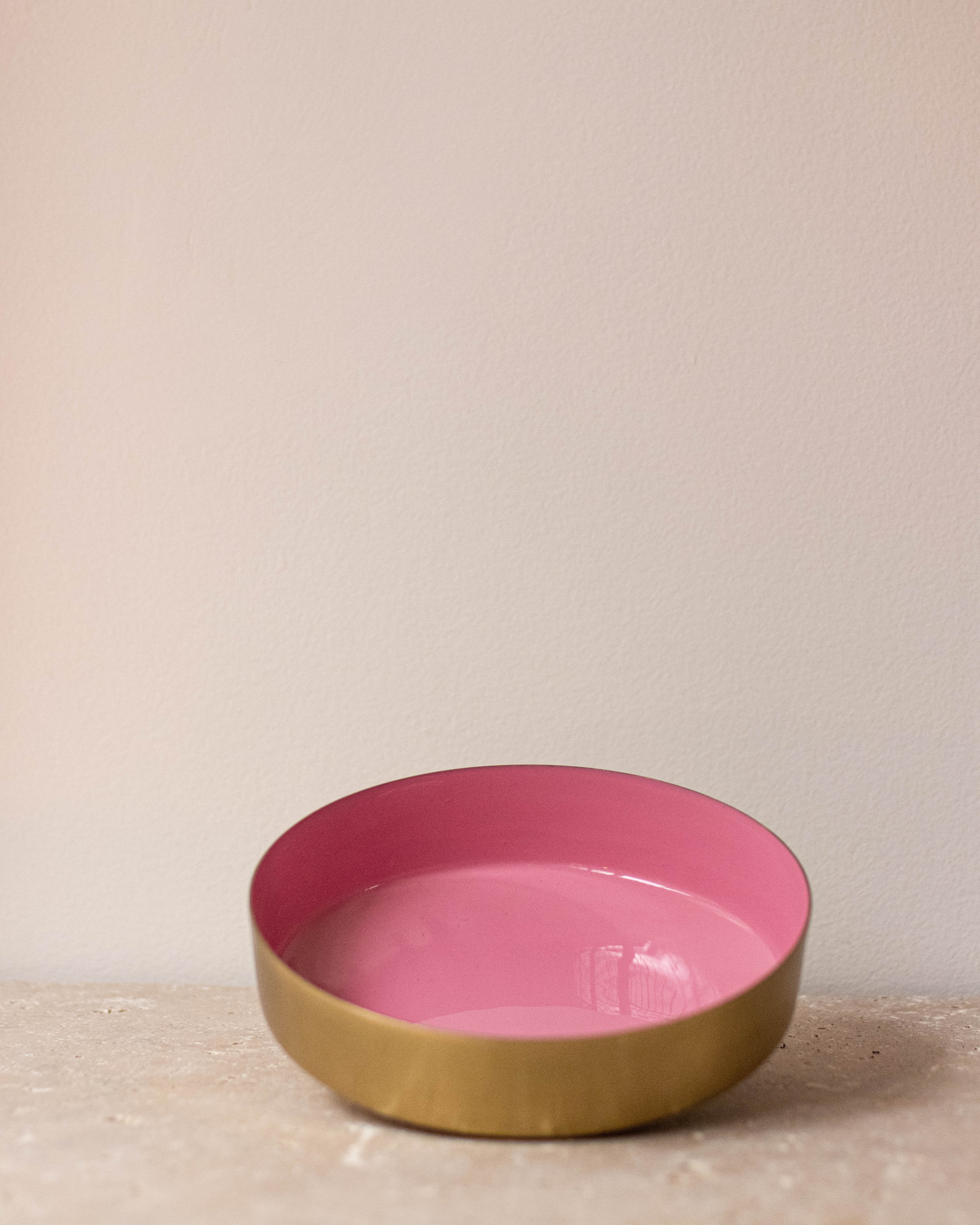 Set of three brass and satin rose bowls - Miss Parfaite | Luxury Stationery